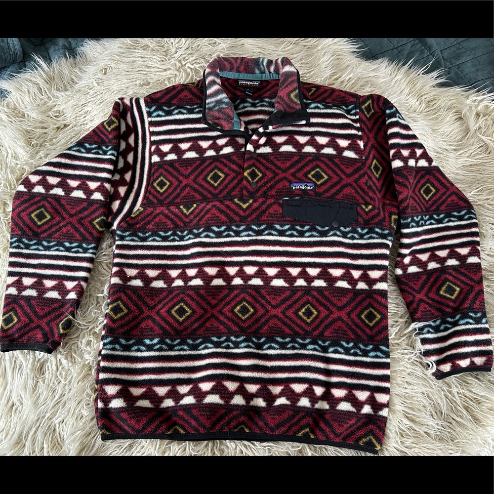 Patagonia Synchilla T snap Aztec fleece